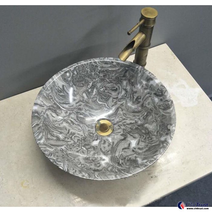 Overlord flower marble stone basin